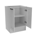 Ver imagem 5 de Balcão sem Tampo e com Rodapé para Cozinha 2 Portas e 1 Prateleira 60cm TM4316 MDF Grazi Branco