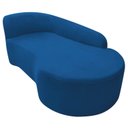 Ver imagem 6 de Recamier Curvo Orgânico 140cm 2 Lugares Lado Direito para Sala de Estar em Linho Paris