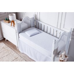 Protetor Colchão Berço Impermeável Matelado 01 Peça - Branco Enxovais Aquarela - 2