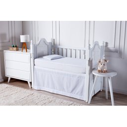 Protetor Colchão Berço Impermeável Matelado 01 Peça - Branco Enxovais Aquarela - 3