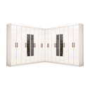 Ver imagem 2 de Closet Casal Duplo Rubi Premium 16 Portas C/espelho 8 Gavetas