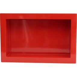 Nicho Banheiro Embutir de Mármore Sintético Vermelho 30x50 Quanta Compositos Nicho de embutir 30x50  - 2