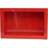 Nicho Banheiro Embutir de Mármore Sintético Vermelho 30x50 Quanta Compositos Nicho de embutir 30x50  - 2
