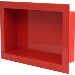 Nicho Banheiro Embutir de Mármore Sintético Vermelho 30x50 Quanta Compositos Nicho de embutir 30x50  - 1