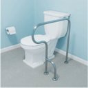 Ver imagem 2 de Barra de apoio Fixa no piso com curva para vaso sanitário em aço inox Lado Esquerdo - Barracerta