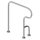 Ver imagem 1 de Barra de apoio Fixa no piso com curva para vaso sanitário em aço inox Lado Esquerdo - Barracerta