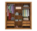 Ver imagem 3 de Guarda Roupa Casal 3 Portas 4 Gavetas - Valencia-cinamomo - Tcil Móveis