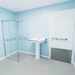 Chapa para proteção de porta de banheiro PNE em aço inox MEDIDA 80X40 - Barracerta - 3