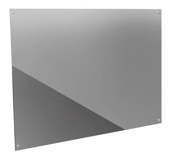 Chapa para proteção de porta de banheiro PNE em aço inox MEDIDA 80X40 - Barracerta