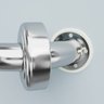 Barra para porta de banheiro PNE em aço inox - Barracerta - 4