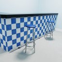 Ver imagem 3 de Barra de piso para proteção de balcão de aço inox  medida 1 metro com Ponteira Reta - Barracerta