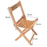 Cadeira Dobrável de Madeira - Bolinhas - 2