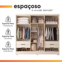 Ver mais imagens de Guarda Roupas Casal 6 Portas Reflecta com LED 4 Gavetas Mavie