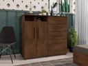 Ver imagem 5 de Cômoda 4 Gavetas Nugel Malbec