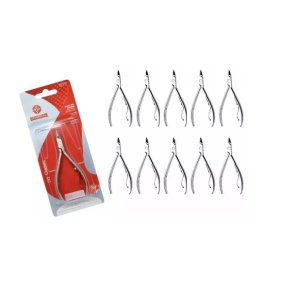 Kit 10 Alicates de Cuticula Profissional Mundial INOX 522-C