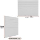 Ver imagem 2 de Cabeceira para Cama Box King 195cm Veso Courino Caramelo - Sallar Home