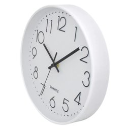 Relógio de Parede Redondo Cozinha Sala Silencioso Branco - 2