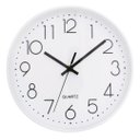 Ver imagem 1 de Relógio de Parede Redondo Cozinha Sala Silencioso Branco