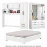 Guarda Roupa Casal Modulado Sevilha 5 Portas 8 Gavetas Premium com Cama Casal Carioca Móveis - 1