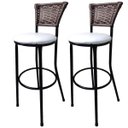 Ver imagem 1 de Kit 2 Banquetas Bistro Hawaii Café Assento Branco