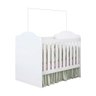 MIni Cama Berço Zahir Branco Acetinado - 4