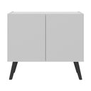 Ver imagem 5 de Gabinete Armário de Banheiro 62,5cm Retrô 2 Portas Multimóveis Mp5045 Branco/preto
