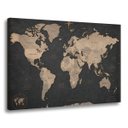 Ver imagem 1 de Quadro Mapa Mundi Decoração Moderna Luxuosa para Escritório
