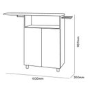 Ver imagem 4 de Tábua de Passar Roupa Melissa 2 Portas Branco - Nicioli