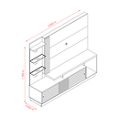 Ver imagem 3 de Home Theater Frizz Plus Cinamomo/off White – Madetec Móveis