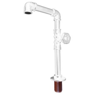 TORNEIRA DESIGN INDUSTRIAL PVC CLASSICA LUXO 3/4 - MADARELI: BRANCO