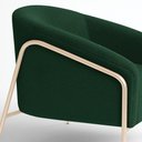 Ver mais imagens de Poltrona Sala Industrial Alta Champanhe Kit 2 Stella Bouclê D03 - D'Rossi Cor Verde