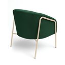 Ver imagem 7 de Poltrona Sala Industrial Alta Champanhe Kit 2 Stella Bouclê D03 - D'Rossi Cor Verde