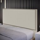 Ver imagem 2 de Cabeceira Box Casal Com Tachas 140 cm Vicenza L02 Bouclê Creme - Lyam Decor