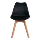 Ver imagem 2 de Cadeira Saarinen Leda Sked Base Wood - Design Preto