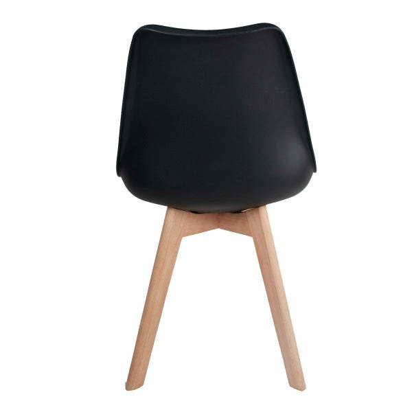 Cadeira Saarinen Leda Sked Base Wood - Design Preto - 4