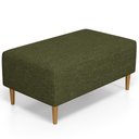 Ver imagem 6 de Kit 02 Puffs Decorativos Sala de Estar Cléo W01 Pés Palito 90 cm Linho Verde- Lyam Decor