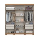 Ver imagem 6 de Guarda Roupa 213,5cm 6 Portas 3 Gavetas Ávila Henn