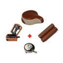 Ver imagem 1 de Kit Retrô Bike Marrom Vintage Pedal Selim Conforto - ROSCA FINA