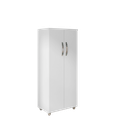 Ver imagem 1 de Armário Multiuso 2 Portas Rosana 60cm Organizador MDP Branco Lavanderia Quarto Cozinha