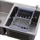 Ver imagem 3 de Cuba para cozinha pia dupla em aço inox com acessórios Awá PIngoo.casa
