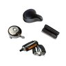 Kit Pedal Bicicleta Monark Monareta Campainha Selim e Manopla (Eixo Fino) - Preto - 1