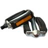 Kit Pedal Bicicleta Monark Monareta Campainha Selim e Manopla (Eixo Fino) - Preto - 6