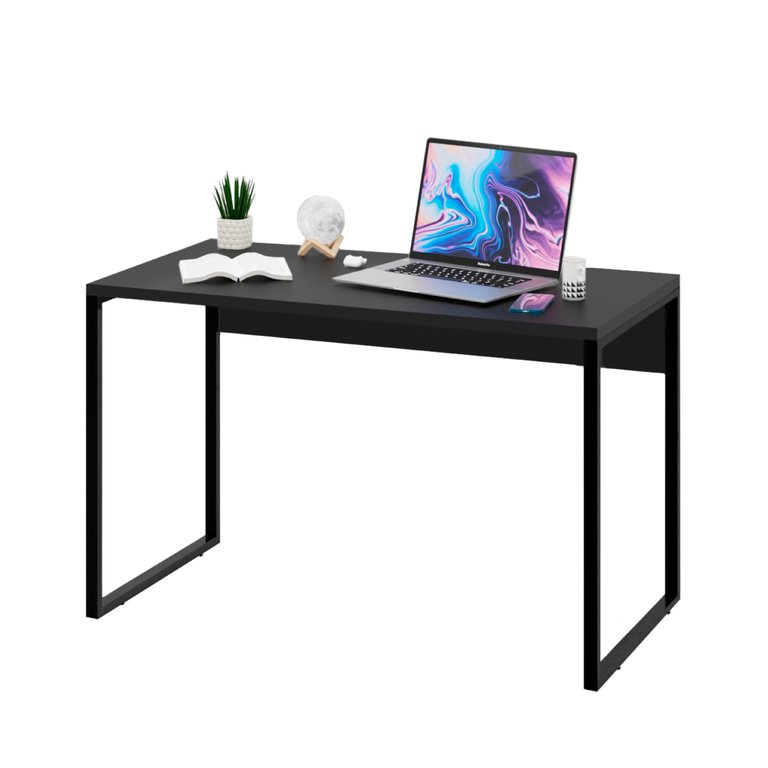 Mesa de Escritório Computador Industrial 120cm Netmobil - Preto