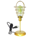 Ver imagem 1 de Luminária de Mesa Abajur Clássico Aramado Lampshape Dourado