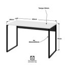 Ver imagem 4 de Mesa de Escritório Computador Industrial 120cm Netmobil - Branco