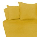 Ver imagem 4 de Kit Namoradeira + Poltrona Yara Orgânica Couro Amarelo