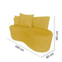 Ver imagem 5 de Kit Namoradeira + Poltrona Yara Orgânica Couro Amarelo