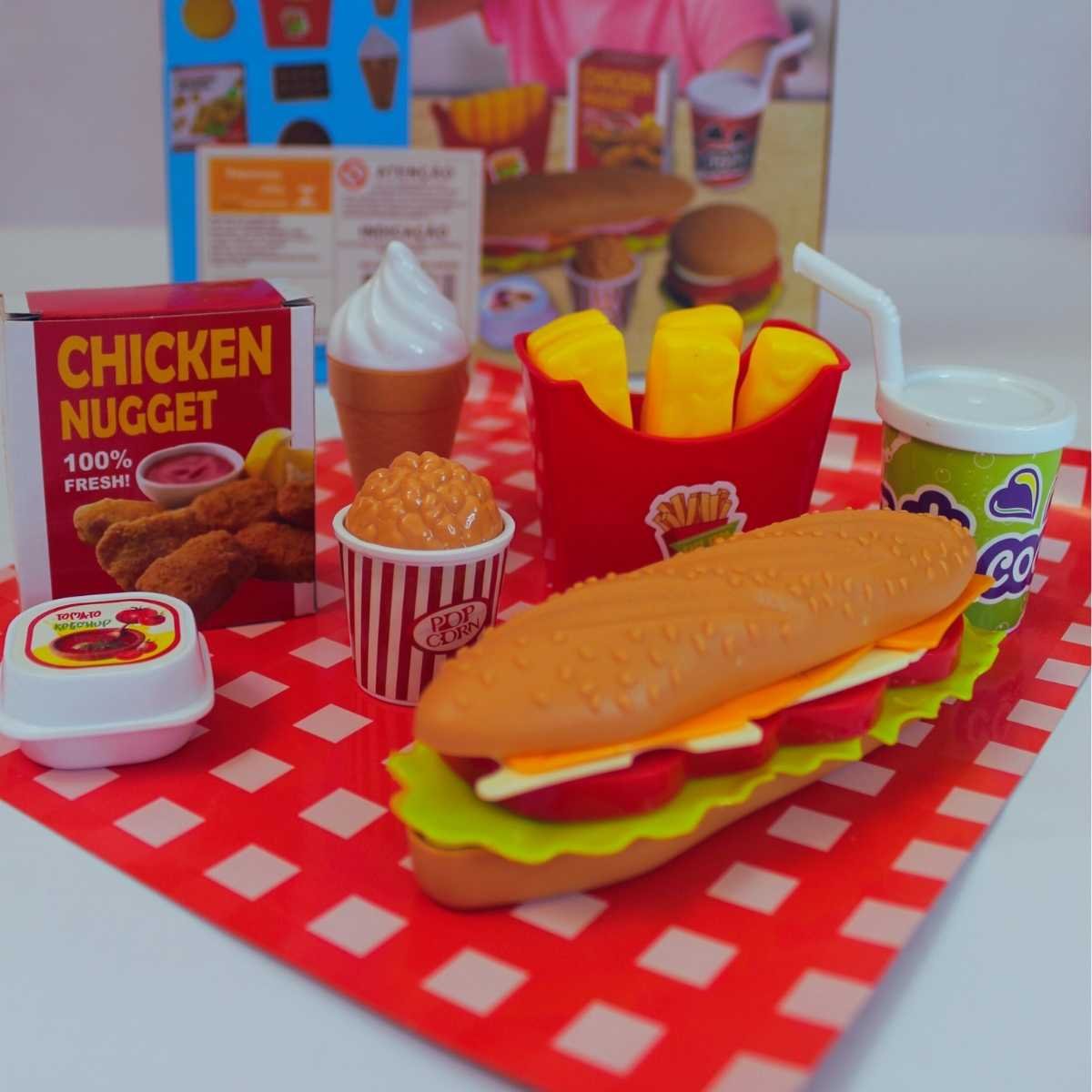 Brinquedo Kit Cozinha Infantil Menina Unitoys Fast Food - 3