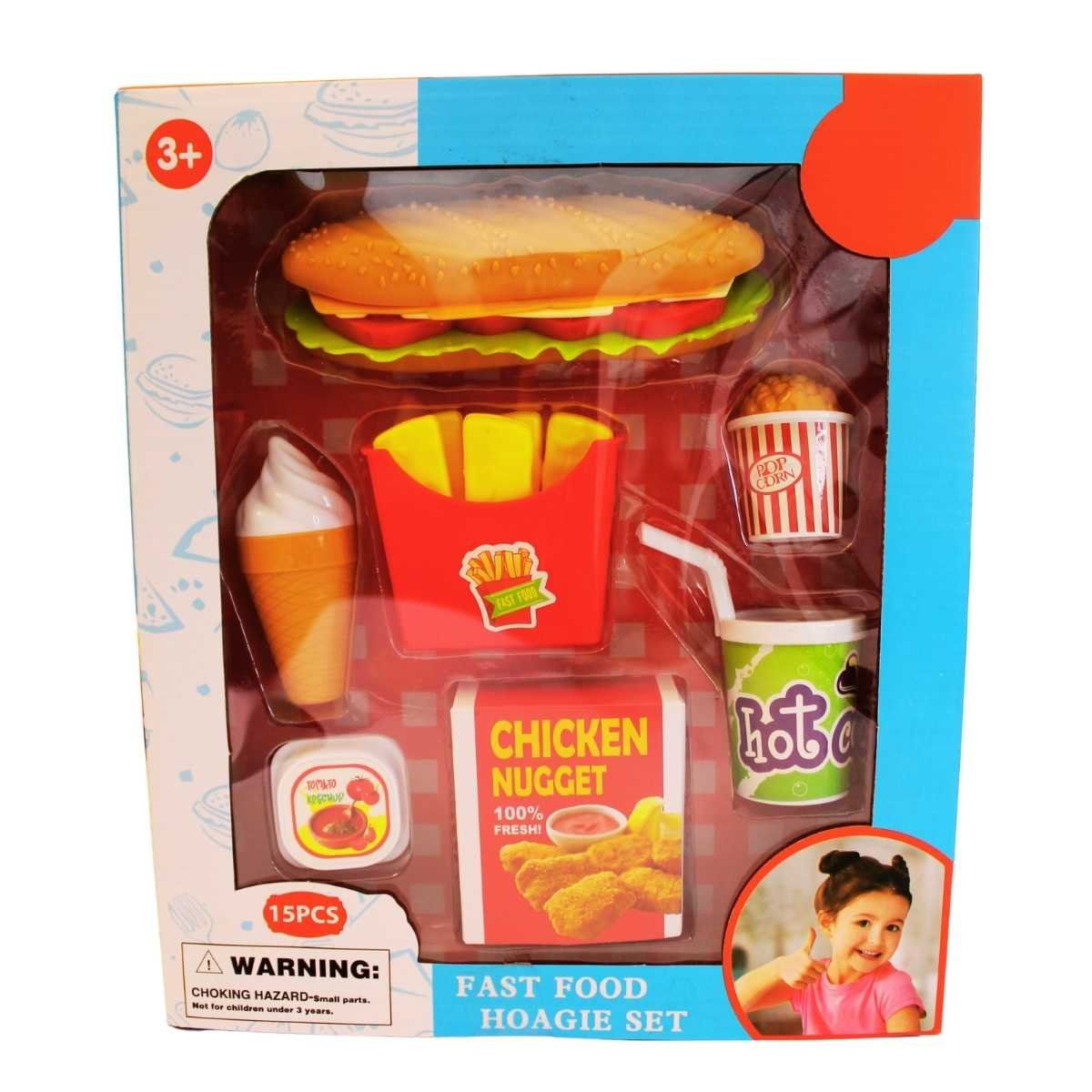 Brinquedo Kit Cozinha Infantil Menina Unitoys Fast Food