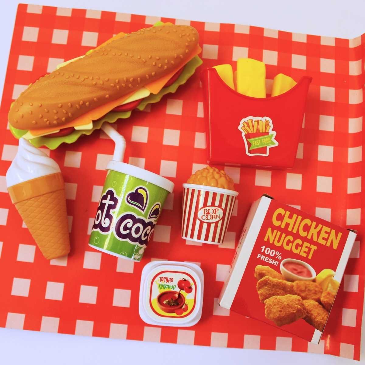 Brinquedo Kit Cozinha Infantil Menina Unitoys Fast Food - 4